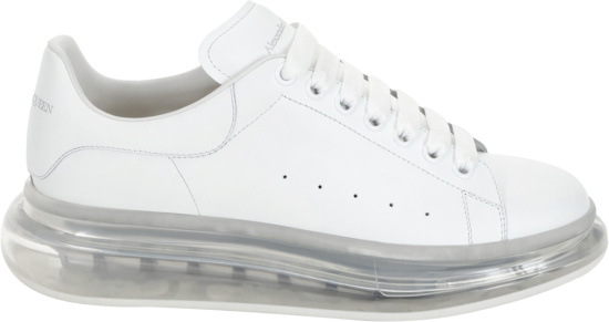 Alexander Mcqueen White And Clear Sole Oversized Sneakers