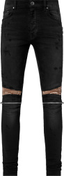 Amiri Antique Black And Brown Bandana Mx2 Jeans