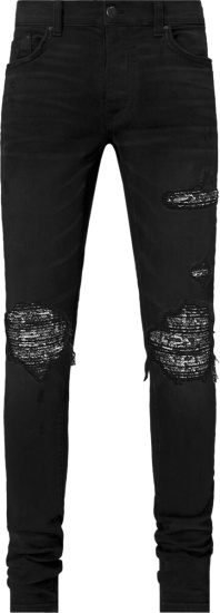 Amiri Aged Black Bandana 'MX1' Jeans | INC STYLE