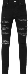 Black & Black Bandana 'Thrasher Plus' Jeans