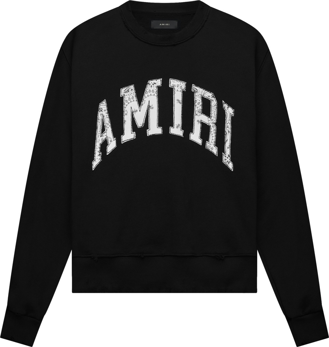 Amiri Black & White Bandana Logo Sweatshirt | INC STYLE