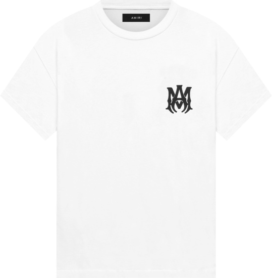 Amiri Black And White Ma Logo T Shirt