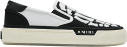 Amiri Black And White Skel Top Slip On Sneakers