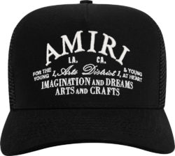 Amiri Black Arts District Trucker Hat H