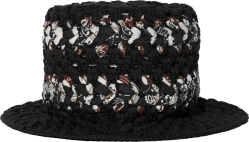 Black Bandana Braided Bucket Hat