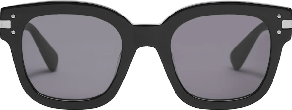 Amiri Black Classic Logo Square Sunglasses
