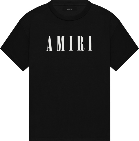 Amiri Black Core Logo Print T Shirt
