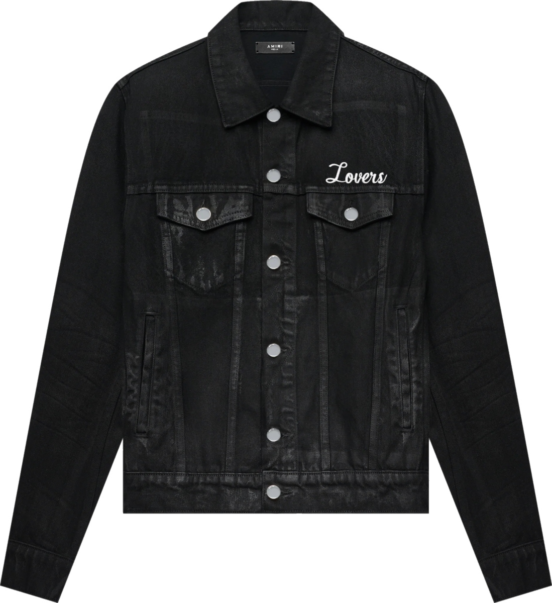 Amiri Black 'Lovers' Denim Jacket | INC STYLE
