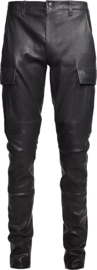 Amiri Black Leather Cargo Pants | Incorporated Style