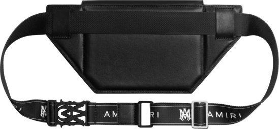 Amiri Black Ma Bar Logo Leather Crossbody Bag