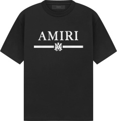 Amiri Black Ma Bar Logo T Shirt