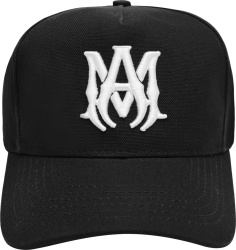 Amiri Black Ma Logo Canvas Hat