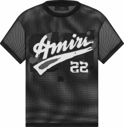 Black Mesh 'Amiri 22' T-Shirt