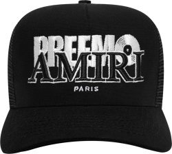 Amiri Black Preemo Records Canvas Hat