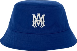 Amiri Blue And White Ma Logo Bucket Hat