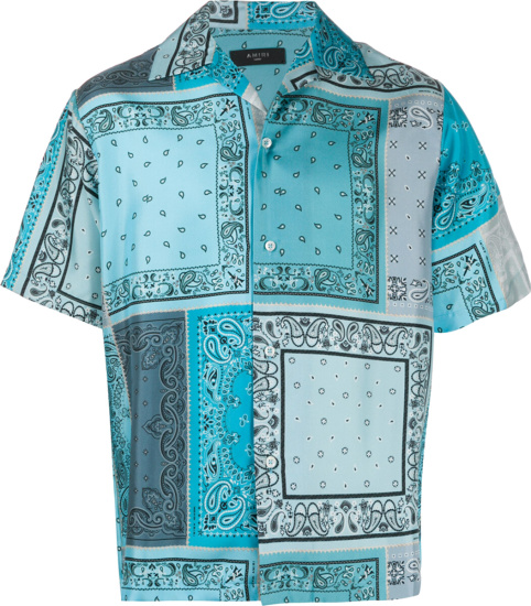 Amiri Blue Bandana Patchwork Shirt | Incorporated Style
