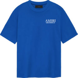 Amiri Blue Bones Stacked T Shirt