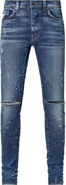 Amiri Blue Denim Shotgun Jeans