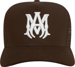 Brown & White-MA Trucker Hat