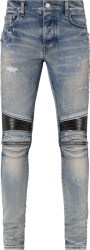 Amiri Clay Indigo And Blue Flannel Mx2 Jeans