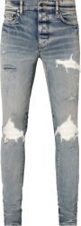 Clay Indigo & White Suede 'MX1' Jeans