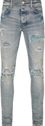 Clay Indigo Paint Splatter 'MX1' Jeans