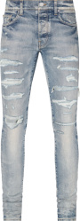 Amiri Clay Indigo Thrasher Repair Jeans