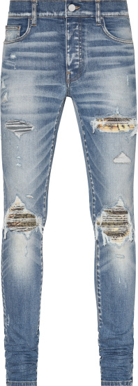 Amiri Indigo Aloha Underpatch Mx1 Jeans