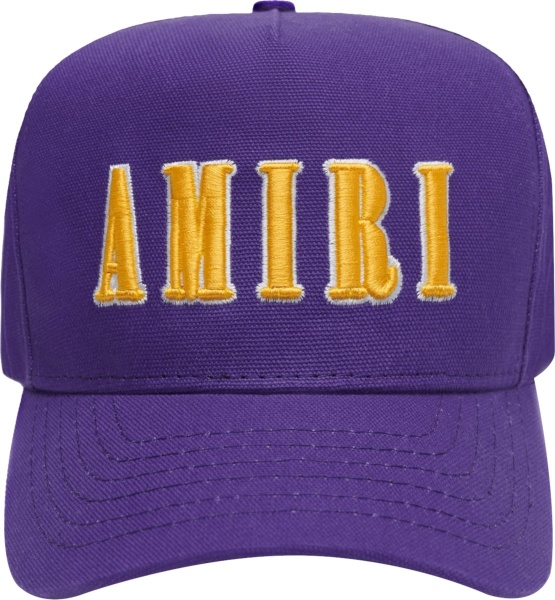 Amiri La Lakers Purple Yellow Logo Hat