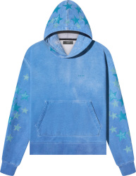 Blue Faded Star Patch Hoodie