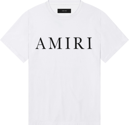 Amiri Logo Print White T-Shirt | Incorporated Style