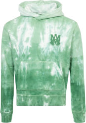 Amiri Mineral Green Dip Dye Ma Logo Hoodie