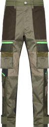 Olive Green Parachute Cargo Pants