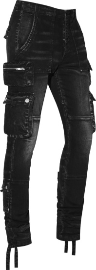 Amiri Aged Black 'Tactical' Cargo Jeans | INC STYLE