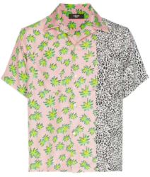 Amiri Palm Tree And Leopard Print Shirt