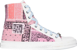 Pink Bandana High-Top Sneakers