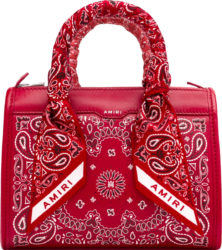 Amiri Red Bandana Micro Triangle Bag