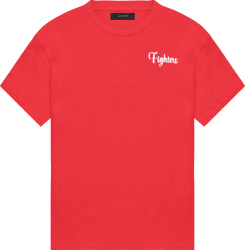 Amiri Red Fighters And Tiger Print T Shirt