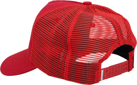 Amiri Red Logo Embroidered Trucker Hat