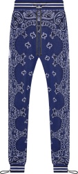 Amiri Royal Blue Bandana Crocheted Bball Sweatpants
