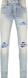 Stone Indigo & Blue Tie-Dye 'MX1' Jeans