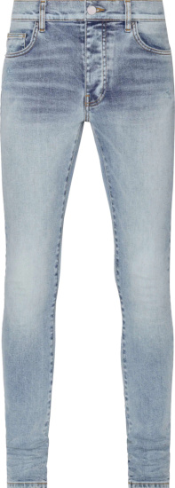 Amiri Stone Indigo Stack Jeans