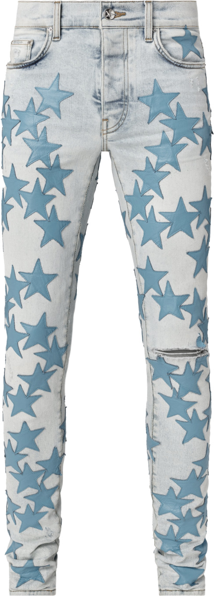 Amiri x Chemist Sky Indigo & Light Blue Star Jeans | Incorporated Style
