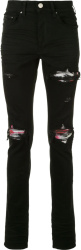 Black & Plaid Watercolor 'MX1' Jeans