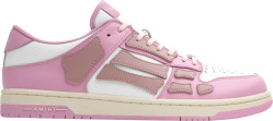 White & Light Pink 'Skel-Top' Sneakers
