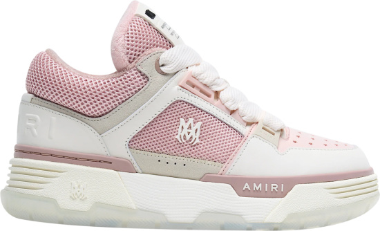 Amiri White And Pink Ma1 Sneakers