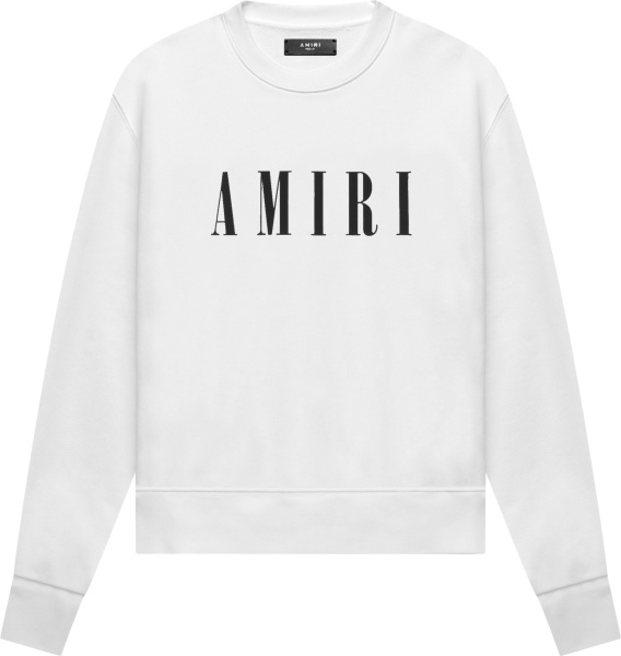 Amiri White Core Logo Print Sweatshirt