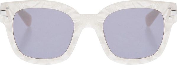 Amiri White Marble Square Sunglasses