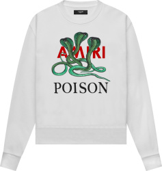 Amiri White Poison Snake Patch Sweatshirt