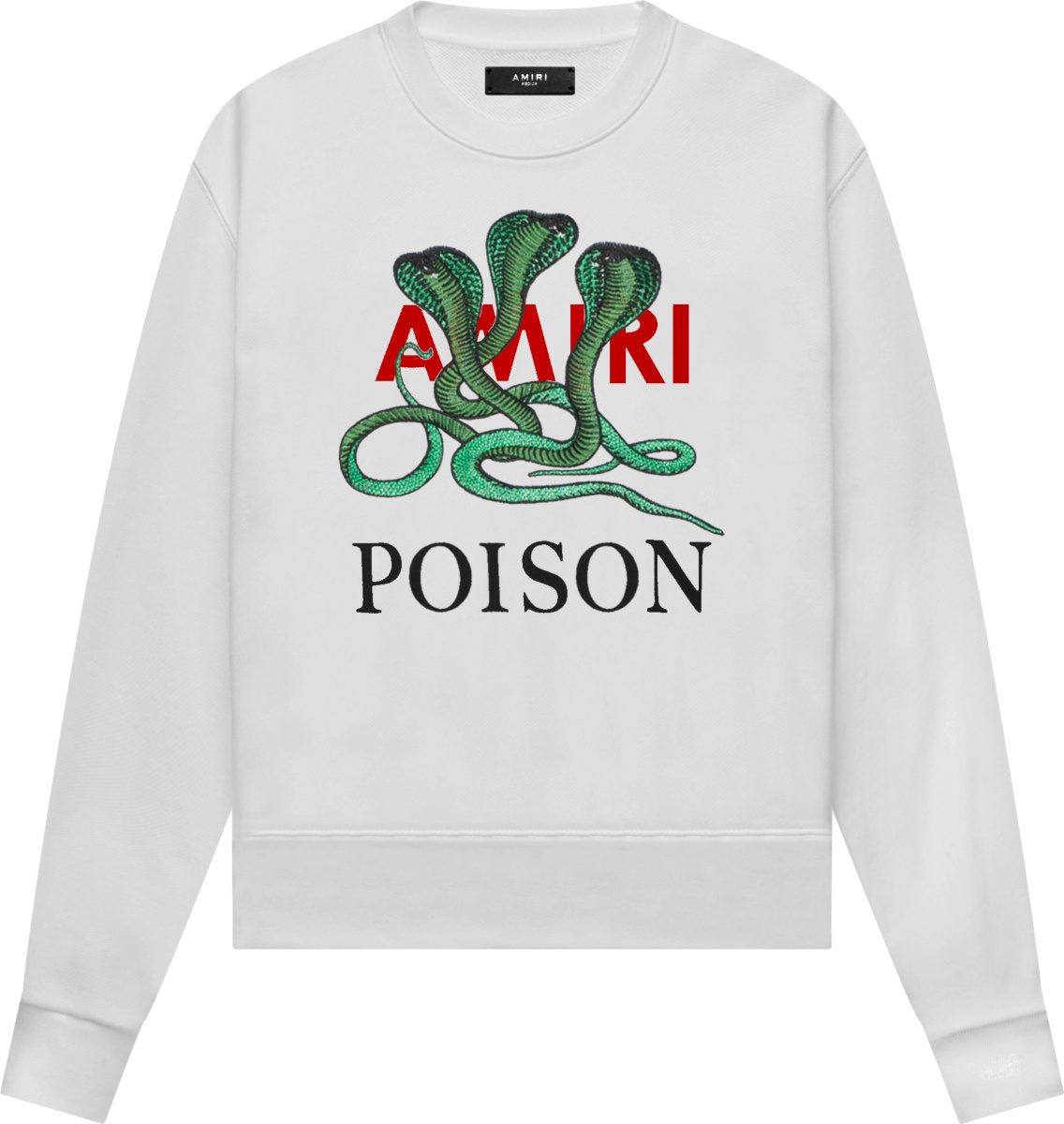 Amiri White Snake & Poison Sweatshirt | Incorporated Style